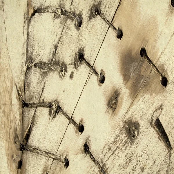 Grunge sydda trä bakgrund — Stockfoto