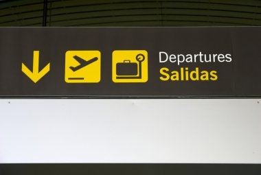 Airport signage clipart
