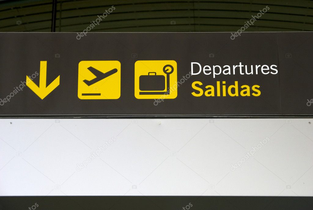 Airport signage