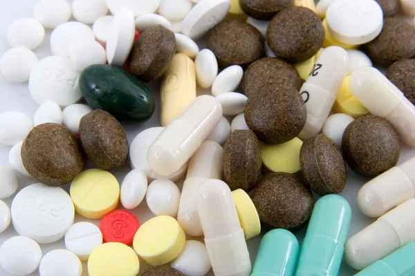 Varietà di pillole — Foto Stock