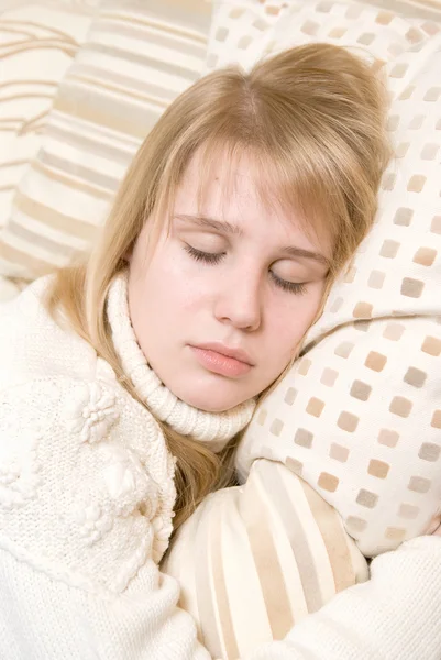 stock image The young girl sleeps