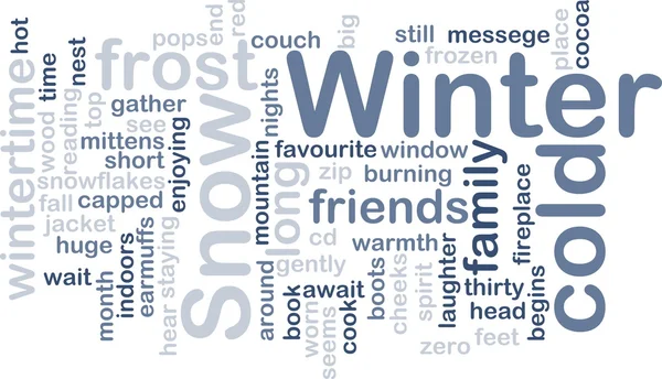 stock image Winter wordcloud