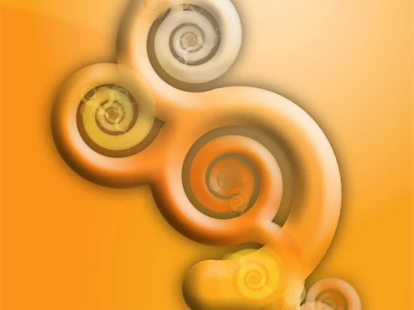 抽象的な渦巻き模様花グランジ イラスト — ストック写真