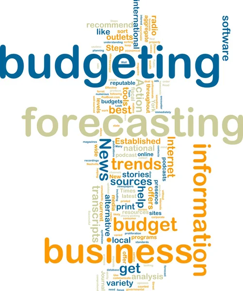 Presupuestar wordcloud —  Fotos de Stock
