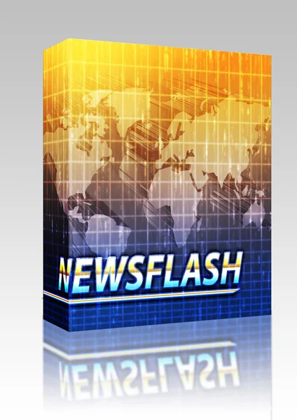 Pacchetto scatola di notizie splash screen — Foto Stock