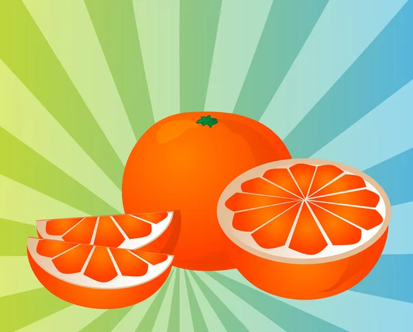 stock image Orange sections illustration