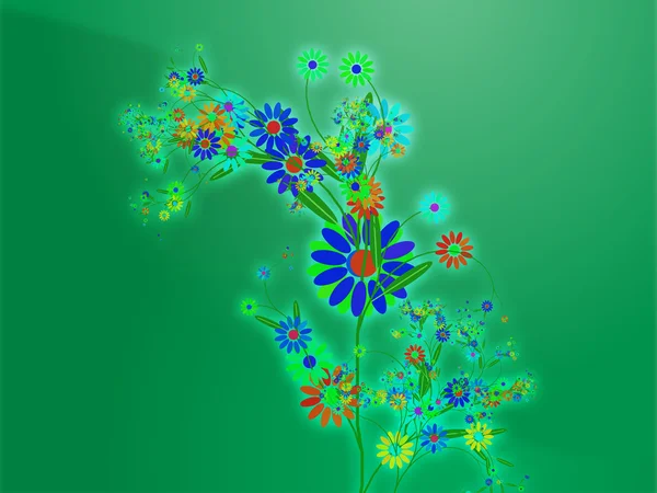 stock image Floral nature themed design illustration