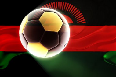 Malavi dalgalı futbol bayrağı