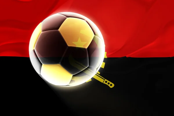Flag of v wavy soccer — Stock Photo, Image