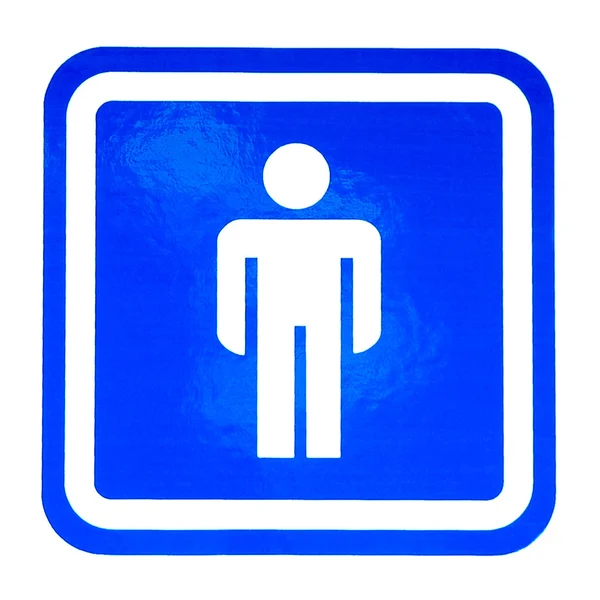 Signo de baño masculino —  Fotos de Stock