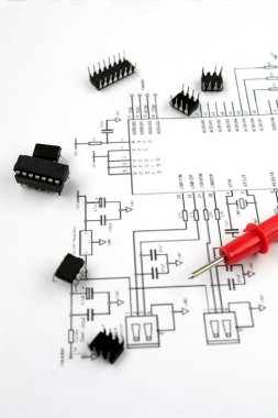 Electronic components clipart