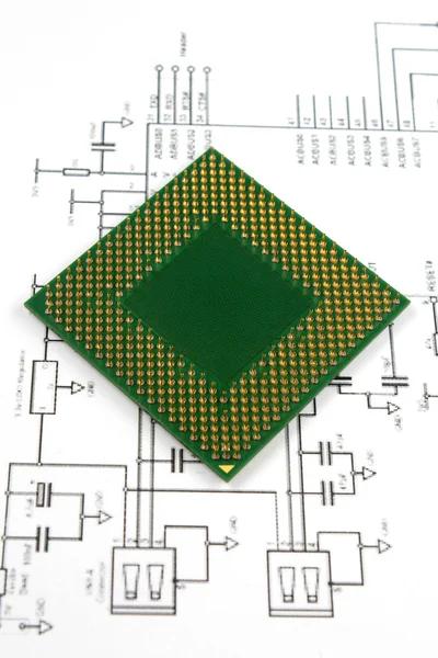 Microprocessor — Stockfoto