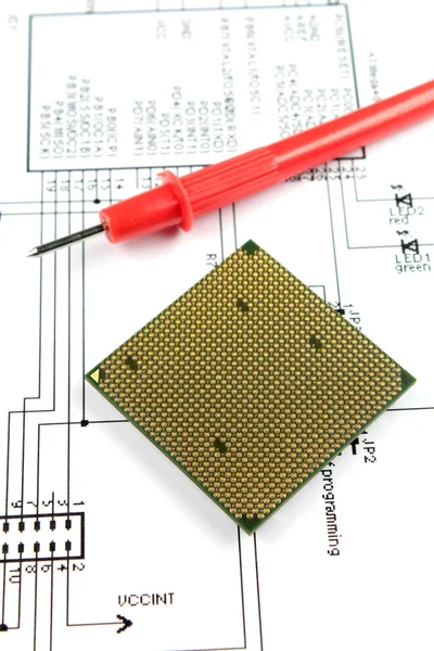 Microprocessador — Fotografia de Stock