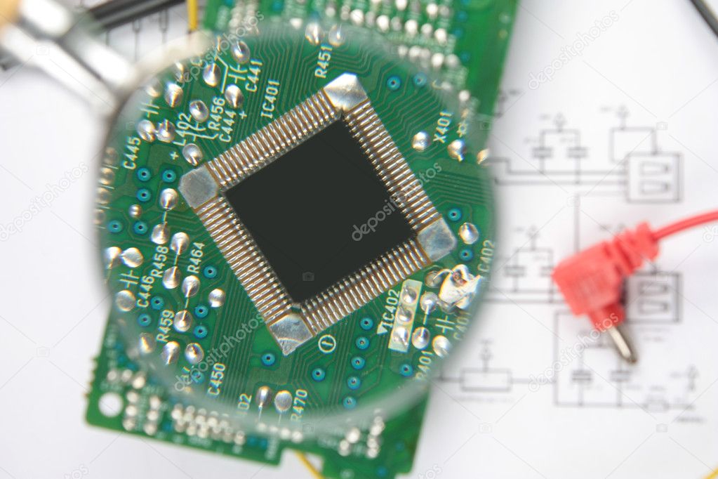 Microprocessor close-up