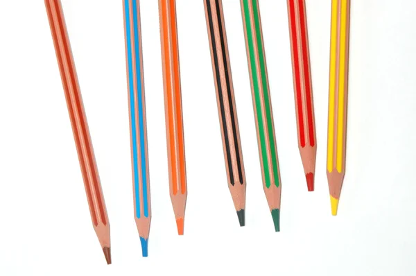 Siete crayones — Foto de Stock