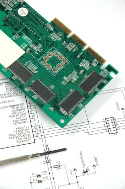 Printed circuit board clipart