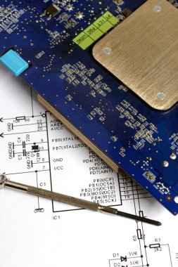 Printed circuit board clipart