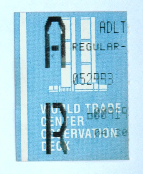 WTC orijinal bilet — Stok fotoğraf