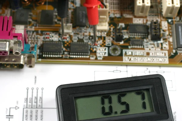 Elektronische meter — Stockfoto