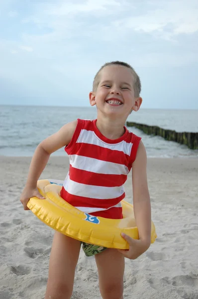 stock image Child with lifebelt