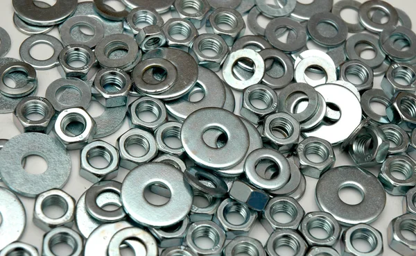 stock image Washers and nuts