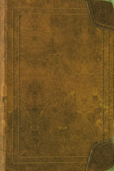 Ancienne couverture de livre en cuir — Photo