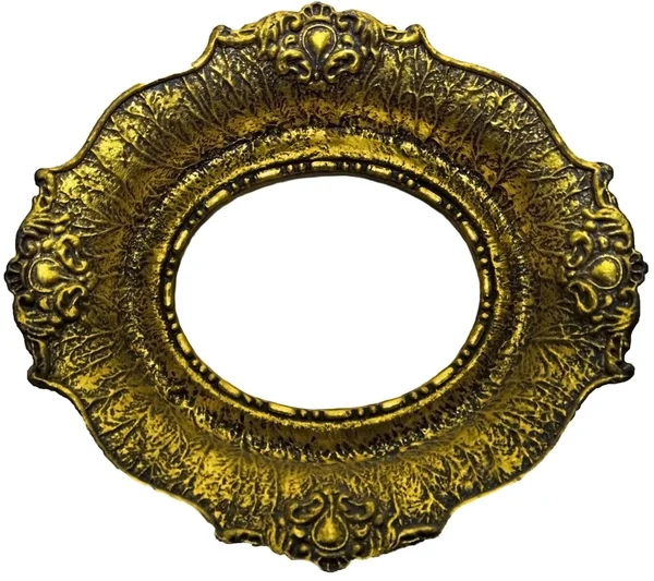 Antik gold Bilderrahmen - oval — Stockfoto