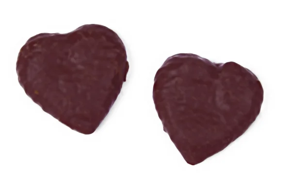 Heart shaped chocolates — Stock Photo, Image
