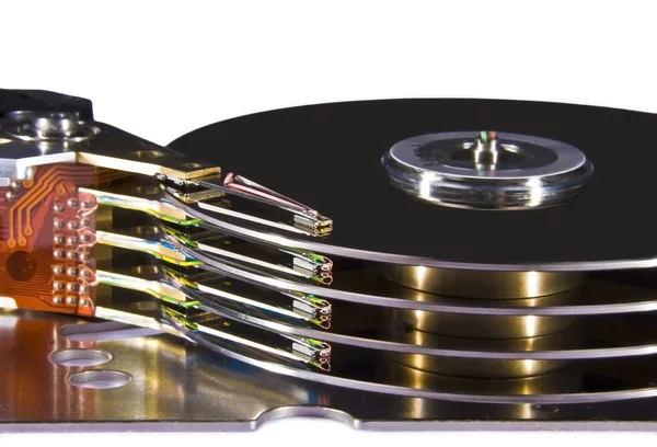 Unidade de disco rígido - cabeças magnéticas — Fotografia de Stock