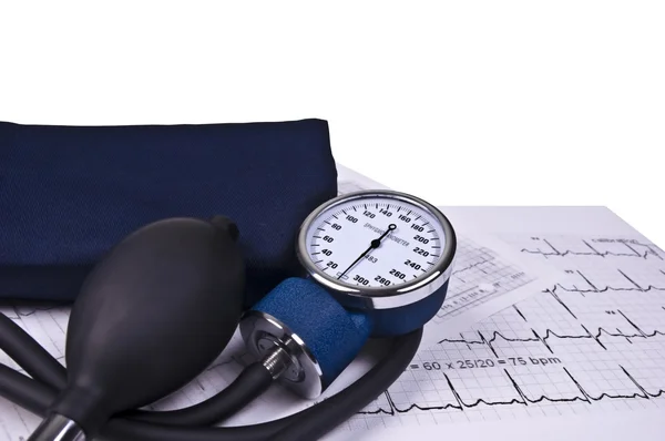 Blood pressure monitoring — Stock Photo, Image