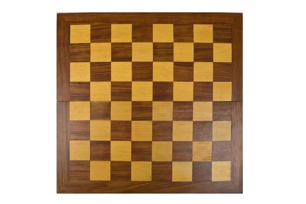 Tablero de ajedrez de madera Imágenes de stock libres de derechos