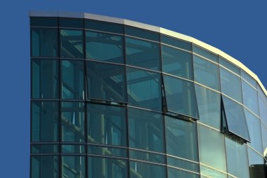 Glass facade - corporate building clipart