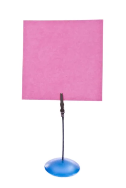 Red paper on stand — Stock Photo, Image
