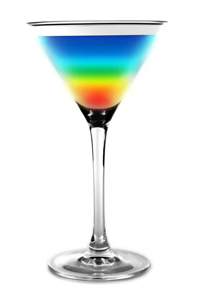 Cocktail - Regenbogenfarben — Stockfoto
