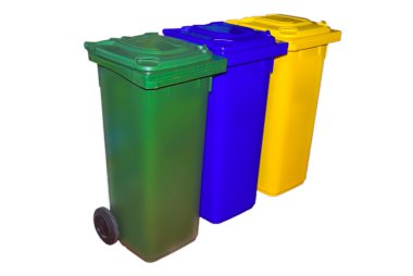 Trash Containers for Garbage Separation clipart