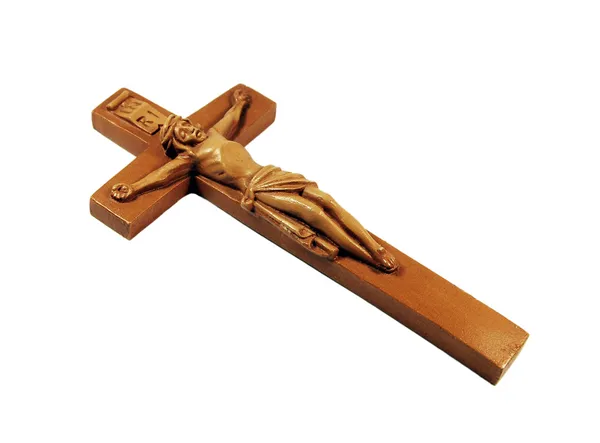 Crucifix kayu — Stok Foto
