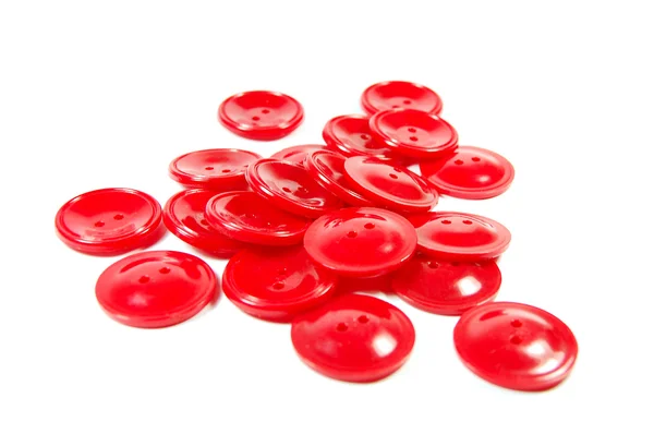 Kırmızı Düğmeler — Stok fotoğraf