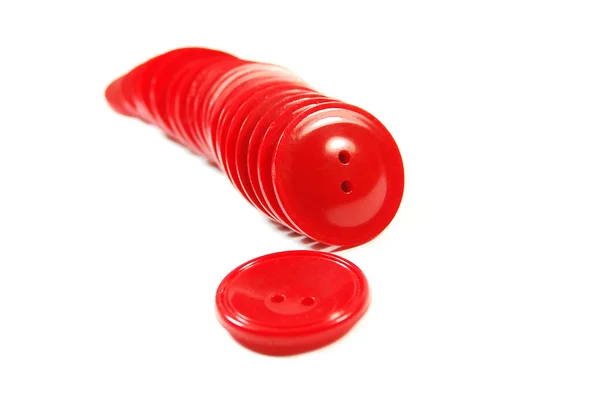 Röda knappar — Stockfoto