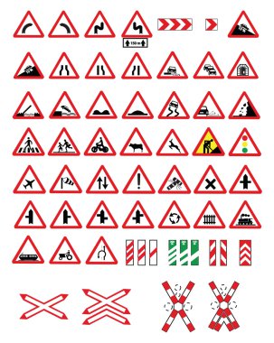 Traffic signs clipart