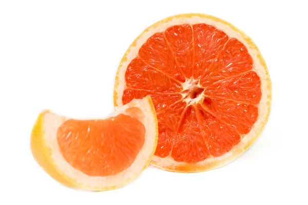 stock image Grapefruit on white