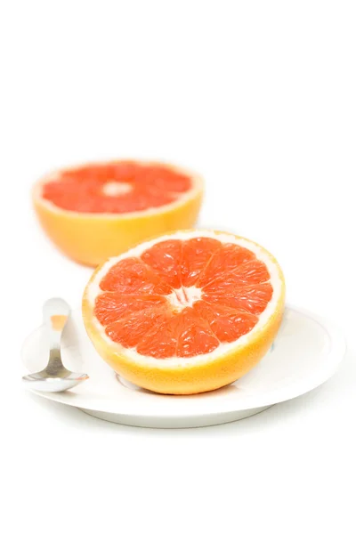 Grapefruit on white — Stock Photo, Image