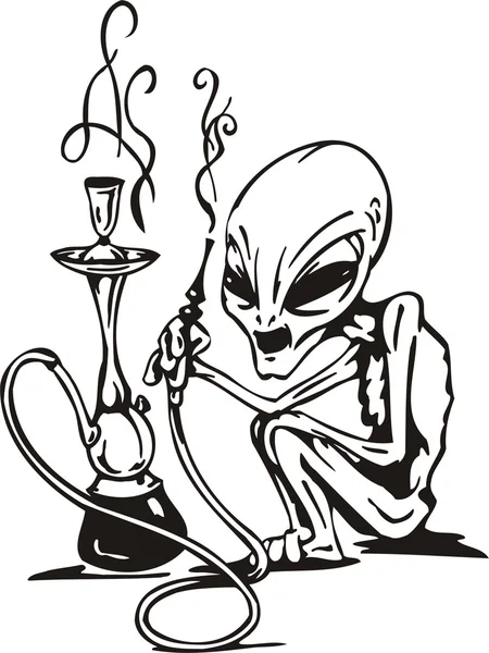 Ícone Alien Preto Isolado Em Fundo Preto Ilustração do Vetor - Ilustração  de futurista, estrangeiro: 162066308
