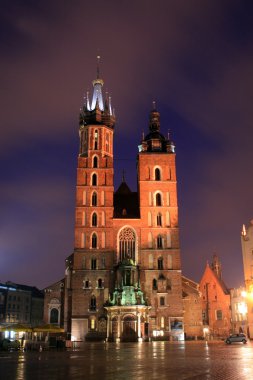Old basilica in Krakow, Poland clipart