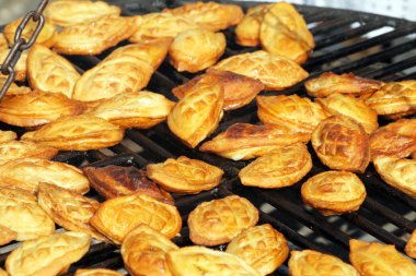 Food at the traditional street market clipart