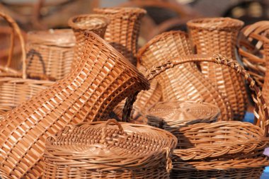 Wicker baskets clipart