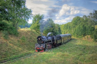 Retro buharlı tren