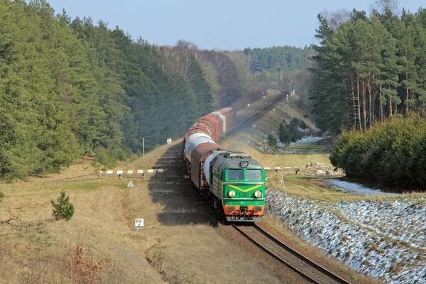 Pociąg towarowy Diesla — Zdjęcie stockowe