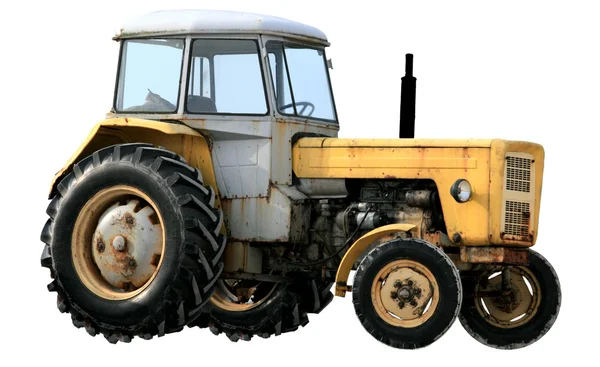 Sarı traktör — Stok fotoğraf