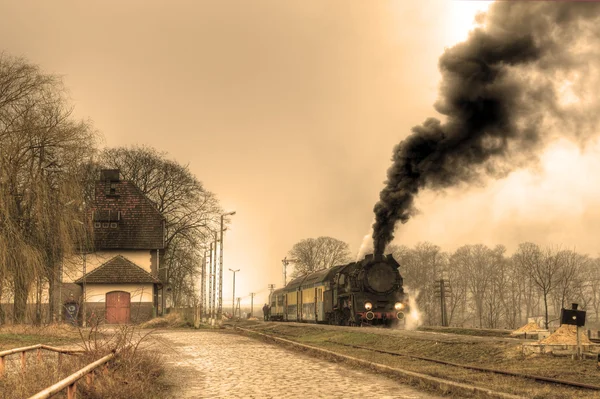 Ancien train à vapeur rétro Images De Stock Libres De Droits