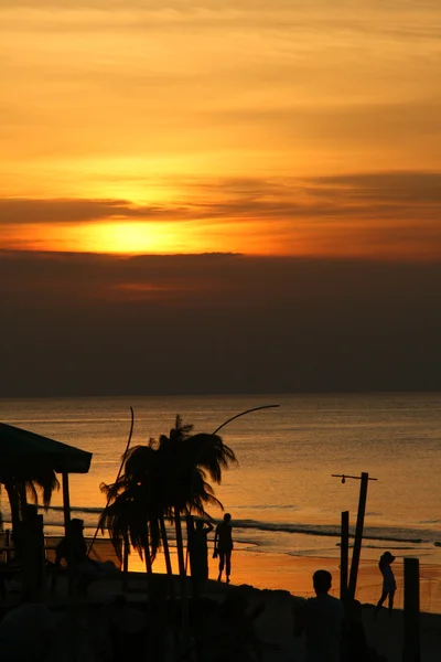 在棕榈海滩日落 — 图库照片